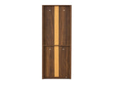 Tall Narrow Bookshelf, Slim Floor-Standing Storage Cabinet with 2 Drawers & 5 Open Shelves, Display W331P485806