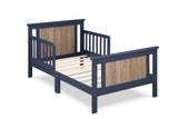 Connelly Reversible Panel Toddler Bed Midnight Blue/Vintage Walnut B02257227