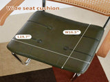 Dining Chairs Set of 2, Faux Leather Rattan Side Accent Chairs with Chrome Legs, Modern Mid Century W2105P540789