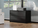 2 Drawer Lateral File Cabinet with Lock Heavy-Duty Metal Filing Cabinet for Home Office, 70120423