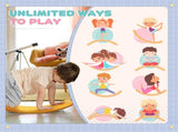 32.3 Inch Balance Board & Wobble Board, Toddlers & Children Ages 3-6, Orange 21262873