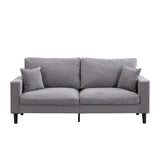 74" High Resilience three seater Sofa, Wooden Frame 3 Seat Sofa, Comfy , Modern Upholstered Sofa, W311P221220