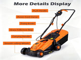 12 Amp Corded Electric Push Lawn Mower, 13" Cutting Width with 3 Cutting Heights, 8 Gallon Grass 67344584