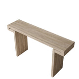 60inches Rustic Farmhouse Console Table , Distressed Wood Finish Entryway Sofa Side Table for Living W1445P330980