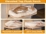 Door Hanging Cat Tree 5-Level Height Adjustable 4-Tier Climber No-Drill for Apartment Beige 95540825