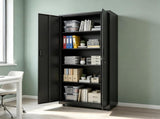 73 Inch Heavy Duty Mobile Steel Storage Locker Cabinet with Keys, Multi-Height Customizable Shelves 36903983