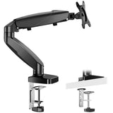 ZNTS The monitor arm is adjustable for desktop mount and fits 15-27 inch monitors with weight capacities 98670794