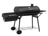 Barrel Charcoal Grill with Offset Smoker & Warming Rack, Outdoor BBQ Grill with 557 Sq. In. Grilling 02112676