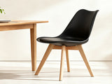 Set of four dining chairs, medieval modern style dining chairs for kitchen and dining room, with W3851P457788