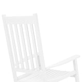 ZNTS 68.5*86*115CM Square Wooden Rocking Chair White 67747455