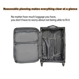 Softside Luggage Expandable 3 Piece Set Suitcase Upright Spinner Softshell Lightweight Luggage 60024277