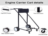 Outboard Boat Motor Stand, Engine Carrier Cart Dolly for Storage, 315lbs Weight Capacity, w/Wheels W46565411