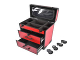 Portable 3-Tier Rolling Makeup Case with Universal Wheels for Makeup, Nail Art, Hair Styling Tools 99353214