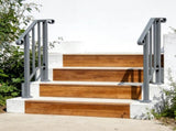 Handrails for Outdoor Steps, Iron Handrail Fits 1 Step, Transitional Handrail with Installation Kit, 99564073