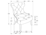 Gillian Beige and Black Fabric Upholstered Dining Side Chair B062P299885