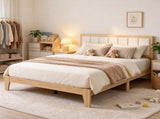 Full Size Platform Bed Frame with Headboard, Wooden Slats, No Box Spring Needed, Easy 19250854