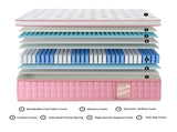 QUEEN 12 Inch Hybrid Mattress Individual Pocket Spring Memory Foam Cool Knitted Cover CertiPUR-US W3017P306944