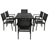 ZNTS High-quality Steel Outdoor Table and Chair Set, Suitable for Patio, Balcony, Backyard. 52937466