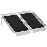 ZNTS 2' Steps Ramp,Portable Wheelchair Ramp,Carpeted Foldable Handicap Ramp 58746530