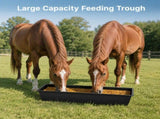 4-piece dual-purpose plastic livestock feed trough Suitable for daily feeding of horses, goats, 58024997