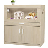 Hamster Cage,Rat Cage Wood with Independent Storage Cabinet,House for Chinchilla with Guinea Pig W1850P168639