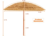 6.5 foot portable beach umbrella with adjustable tilt 90467332