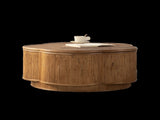 Flower-Shaped Rattan Coffee Table with Lift-Off Lid Storage, Boho-Chic Style, Perfect for Cozy W3081P464745