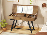 Flip-Top Mirror Vanity Desk 38