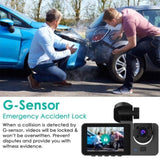 3 Channel Dash Cam Front Inside Rear Vehicle Driving Recorder Car DVR with 32G MMC Card G Sensor 24402917