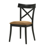 Brown and Black Side Chair B062P209260