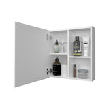 Morenci Medicine Cabinet With Included Mirror And 1 Door, White B128P237176
