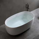 47'' Independent solid surface resin stone bathtub, a modern designed independent bathtub with W2753P191219