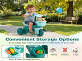 Toddler Tricycle for 3-5 Years - Stable Triangular Structure, Front & Rear Storage Baskets 08145057