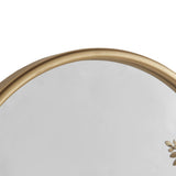 Arched Metal Floral Wall Mirror B035129256