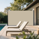 Retractable Side Screen Awning, UV Resistant, Waterproof, Patio Privacy Screen for Garden, Balcony, W419P286385