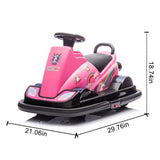 12V Kids Ride On Motor Bumper Car,integrating system,Rotate 360 degrees in place,Collision triggers W1396P178742