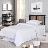 Connelly Mini Crib With Mattress Pad Black/Vintage Walnut B022P204868