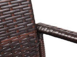2pcs High Bar Chair Brown Gradient 57518377