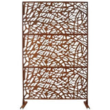 Outdoor & Indoor Privacy Metal Privacy 76" H48" W, Freestanding Decorative Privacy W465P193191