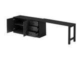 89.7''Wooden Sideboard with Extendable Table,Multifunctional Storage Cabinet with 2 Doors N711P334768B