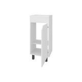 FM FURNITURE Quartzsite Bathroom Vanity with Integrated Sink, White B128P293881