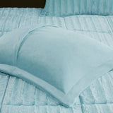 King/Cal King Faux Fur Comforter Mini Set B03597228