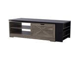 U-Can Farmhouse Lift Top Coffee Table With Barn Doors, Wood Rectangle Center Table With Large Hidden N724P351732E