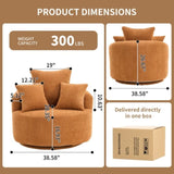 LY-031OR SWIVEL COMPRESSION CHAIR Single-seat compression chair, Crochet yarn material, Full Sponge W2231P261424