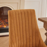 Rayon Cloth Flocking Linen Dining Chairs Channel Kitchen Dinner Chair Comfy Fabric Upholstered W1143P190236