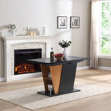 61.81 inch Extendable Dining Table with Built-in Storage, Modern Wooden Table with Sturdy W2317P251939