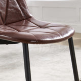 Dining Chairs Set of 2, Upholstered Faux Leather Dining Room Chairs, Modern Kitchen Chairs with W3112P254918