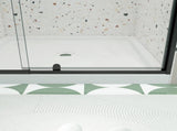 44-48" W x 71" H Piovt Swing Glass Shower Door,Pivot Frame Sliding Shower Door with 1/4" Clear W2122P199024