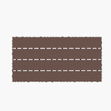 2FT Patio Deck Tiles, DIY Module Interlocking Decking Tiles Floor Tile,Easy and Quick Installation W206P195966