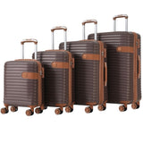 4 Piece Luggage Set Suitcase Set, ABS Hard Shell Lightweight Expandable Travel Luggage with 4 PP313145AAD